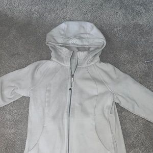 White Lululemon scuba full zip